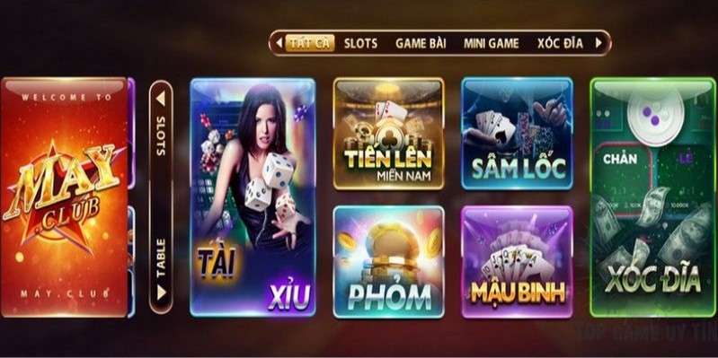 Những game bài hấp dẫn có tại MAY.CLUB