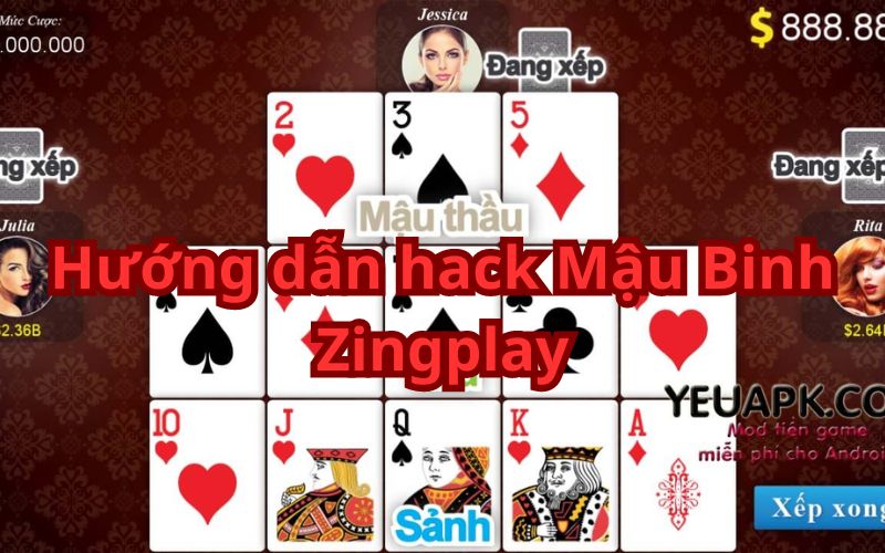 Các bước để Hack Mậu Binh Zingplay 