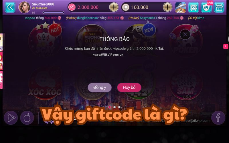 Giftcode là gì?