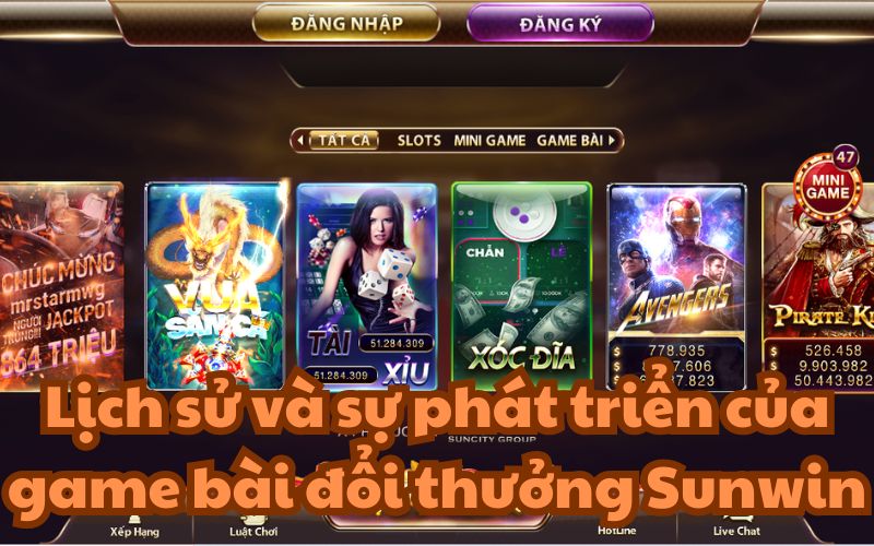 Sunwin, thành lập bởi Suncity World, một doanh nghiệp hàng đầu trong lĩnh vực game cá cược tại Macao