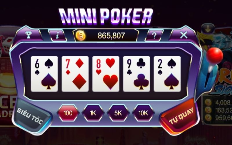 Mini Poker đang là tựa game mini hot nhất tại 789 Club