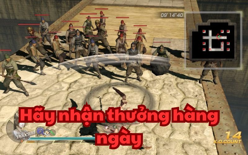 Game Dynasty Warriors 8 có một tính năng mới là nhận thưởng khi hoàn thành các nhiệm vụ trong game